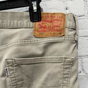 Levi’s Men’s 514 Tan Corduroy 36X32